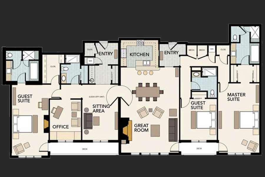 8050 mammoth three bedroom floorplan